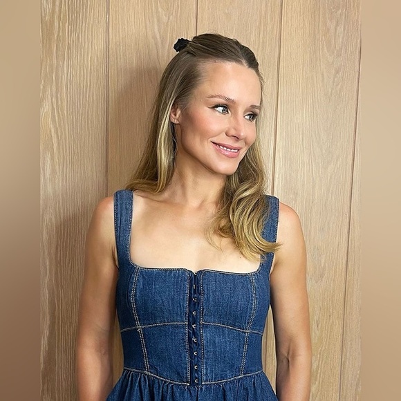 Reformation Blue Denim Dress - Picture 3 of 10